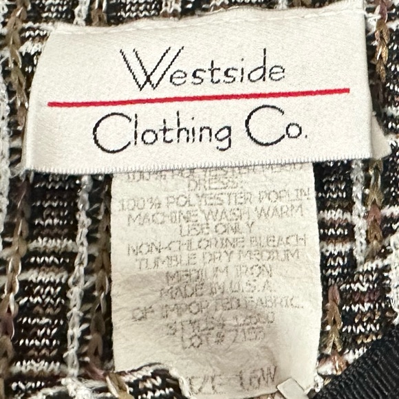Westside Clothing Blazer 16W Plaid Jacket - Picture 6 of 6